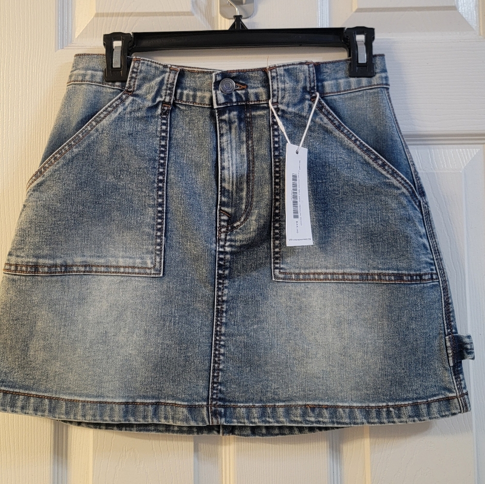 Women's Blue Denim Skirt